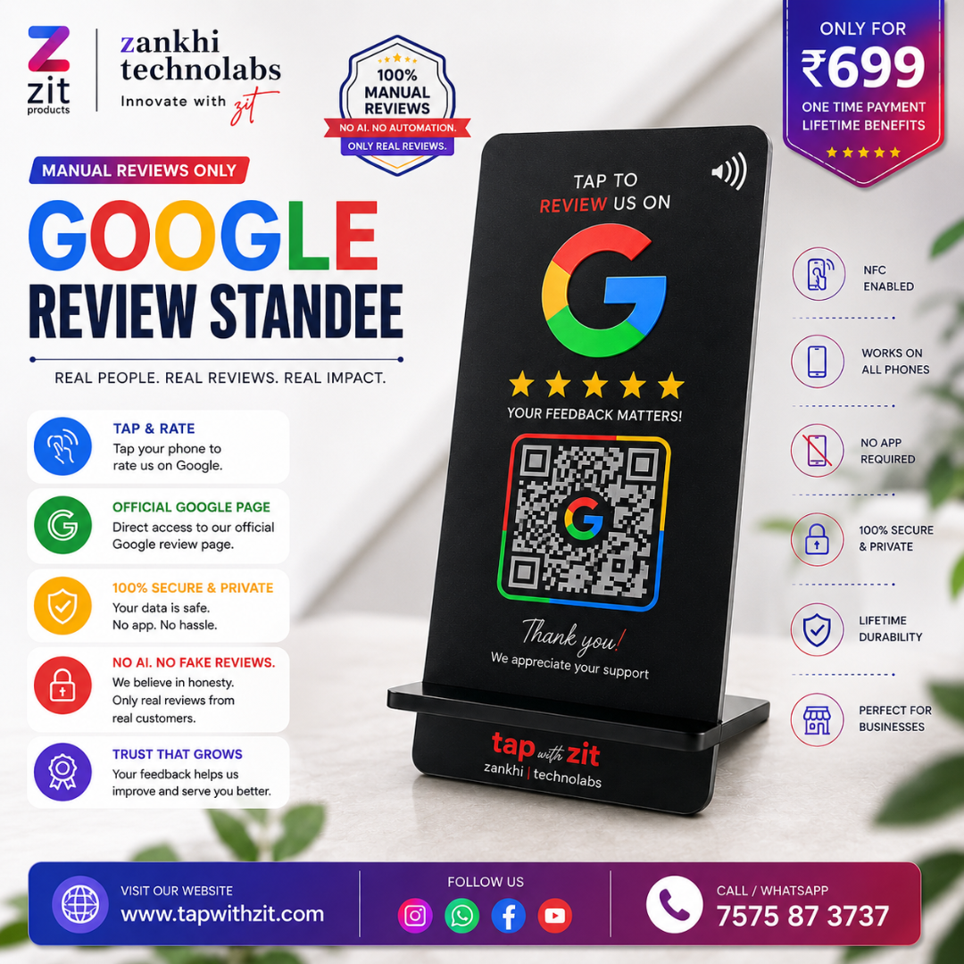 Basic Google Review Standee view 2